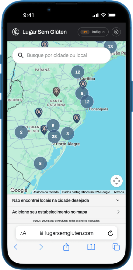 mockup do mapa de locais